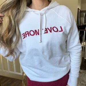 Spiritual Gangster Love More Classic Raglan Pullover Hoodie Sweatshirt White S